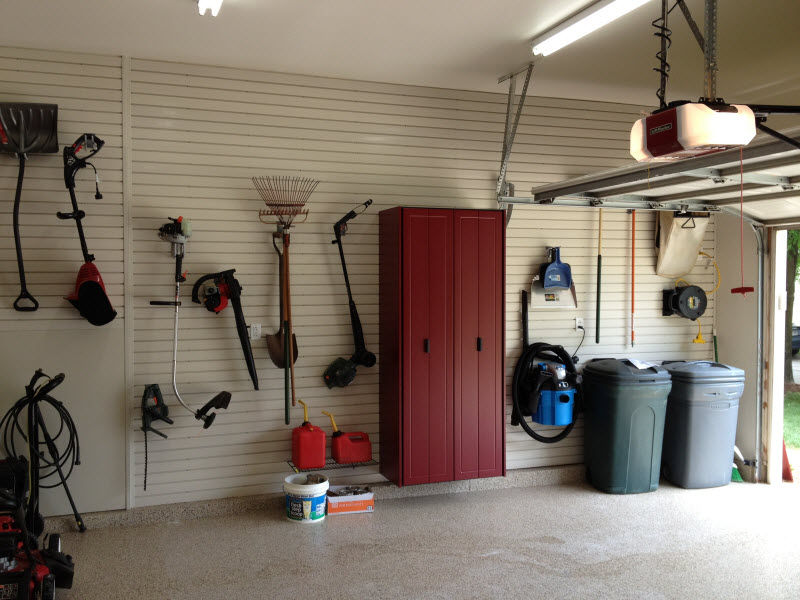 Huntsville - Slatwall and a Garage Storage Cabinet